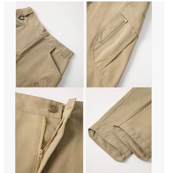 Mens Tactical Cargo Pants Water Resistant Hiking Outdoor Work Pants Multi Pocket - Picture 3 of 10